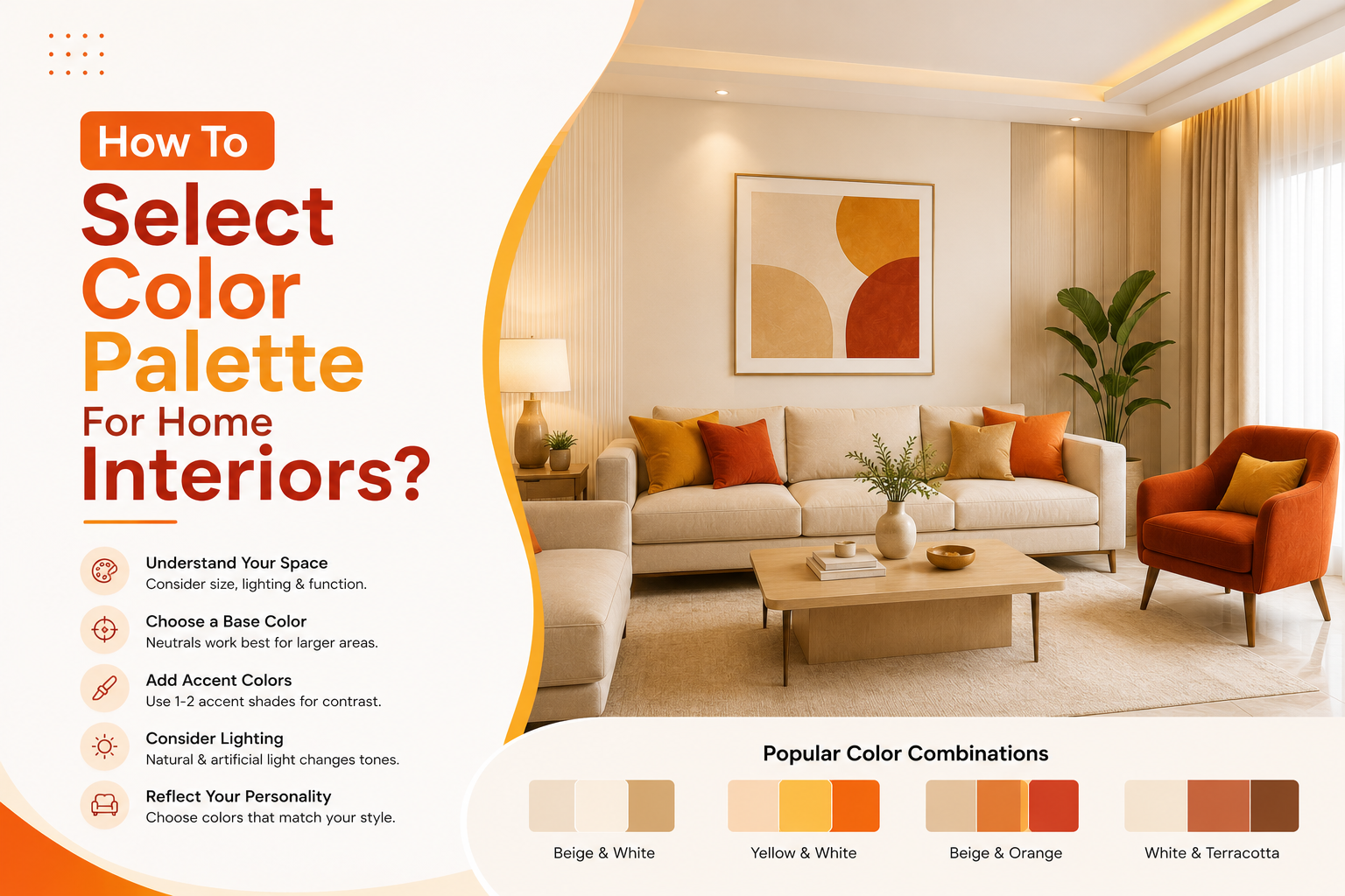 How to Select the Perfect Color Palette for Your Home Interiors